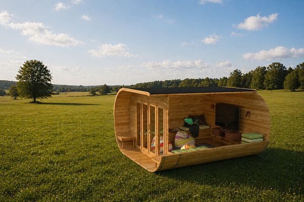 Ferienhaus Thermoholz Camping-Fass, Abbildung 3