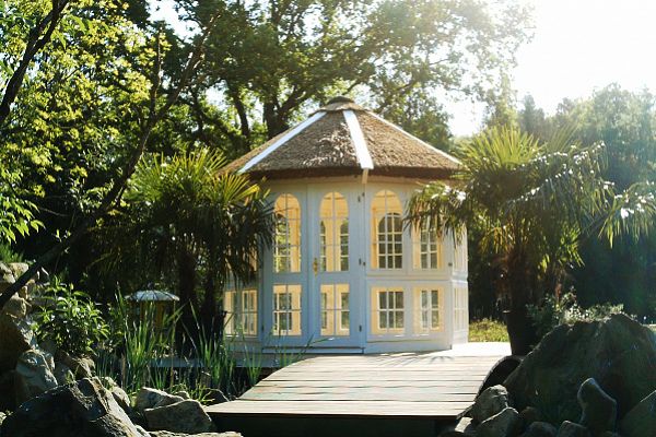 Gartenlaube GrilllaubeundPavillon PavillonausHolz geschlossen