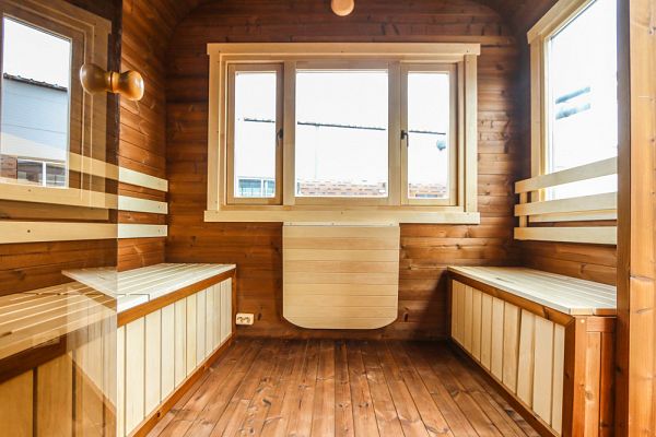 Außensauna Thermoholz-Sauna eckig - anschlussfertig!, Abbildung 2