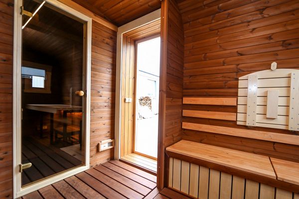 Außensauna Thermoholz-Sauna eckig - anschlussfertig!, Abbildung 3