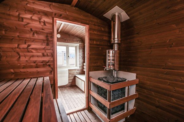 Außensauna Thermoholz-Sauna eckig - anschlussfertig!, Abbildung 5