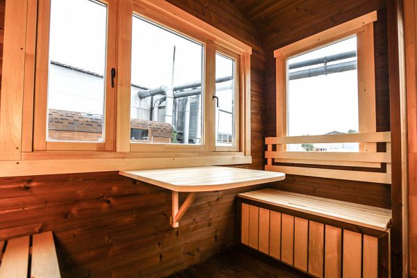 Außensauna Thermoholz-Sauna eckig - anschlussfertig!, Abbildung 6