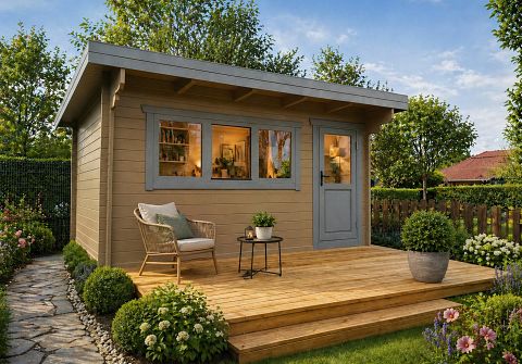 Gartenbüro Homeoffice