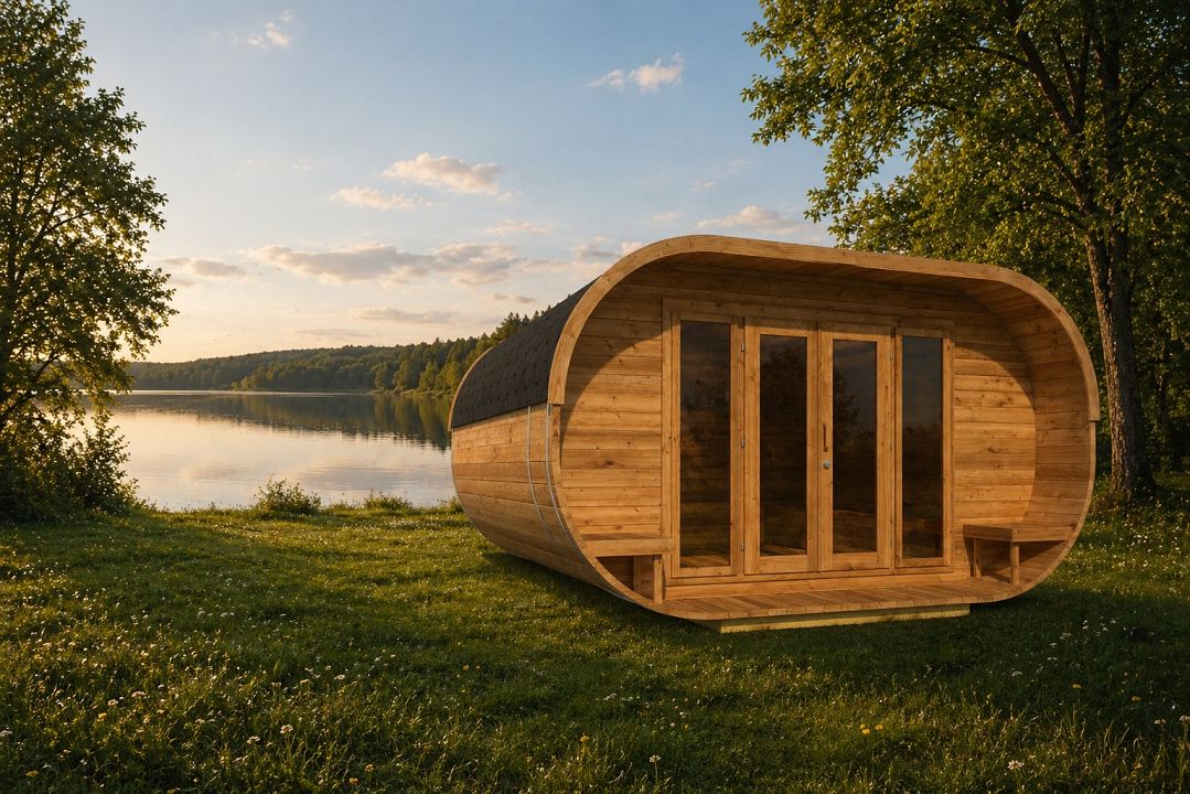 Ferienhaus Thermoholz Camping-Fass