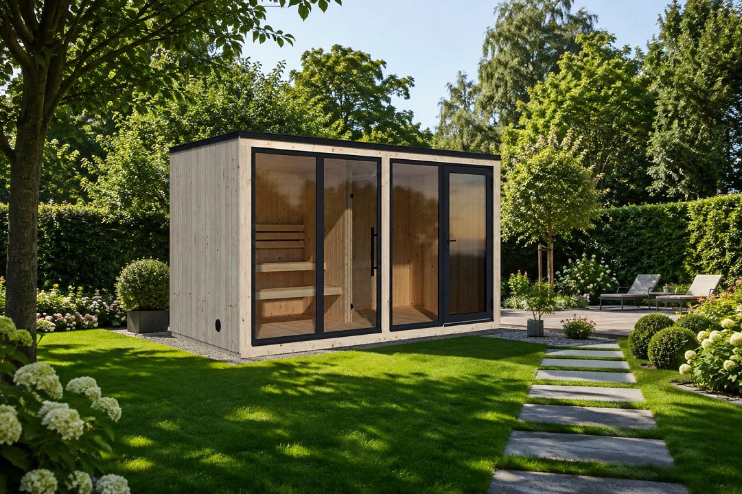 Außensauna Design Sauna Eco Plus