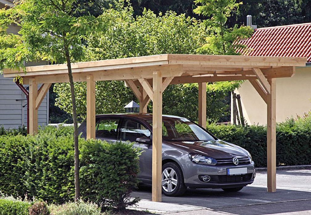 Carport Rügen 2 Geräteraum