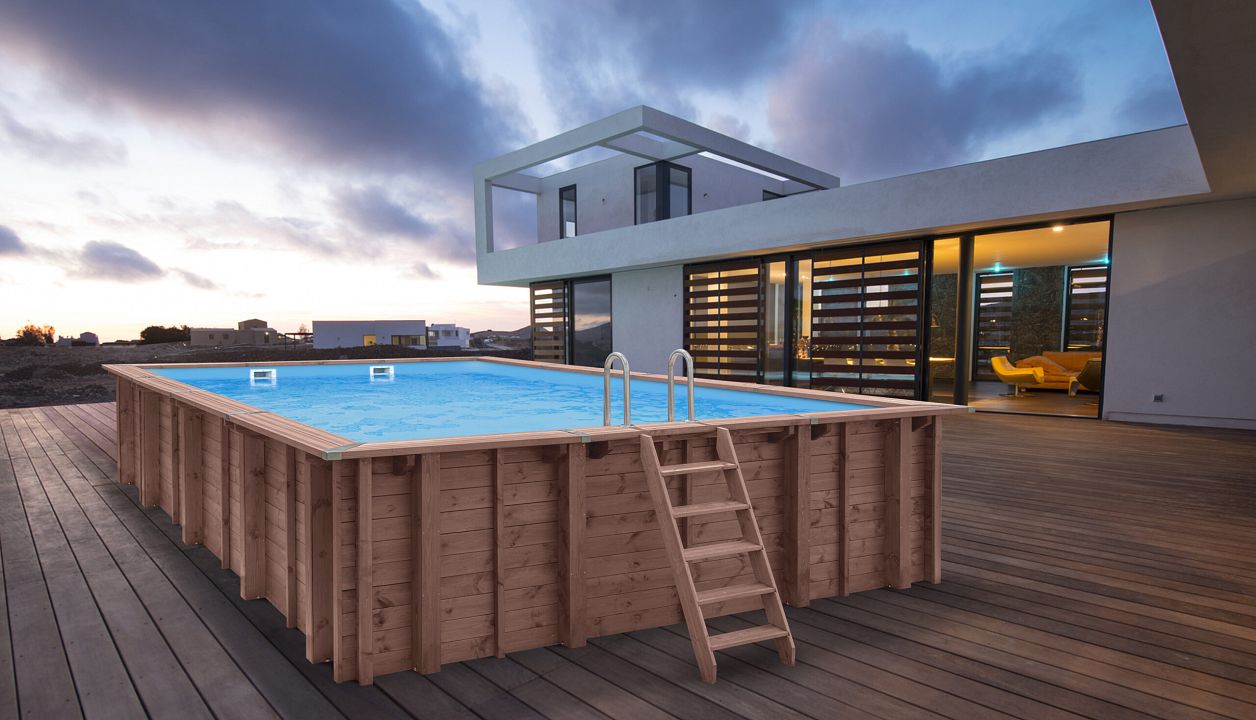 Holzpool Santa Cruz