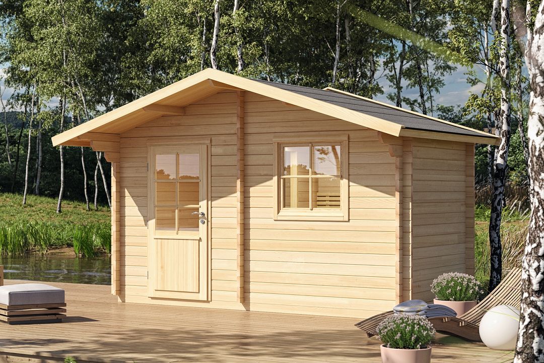 Außensauna 2-Raum Sauna klein