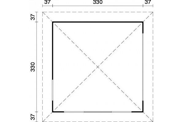 Pavillon Partytime, Grundriss 1