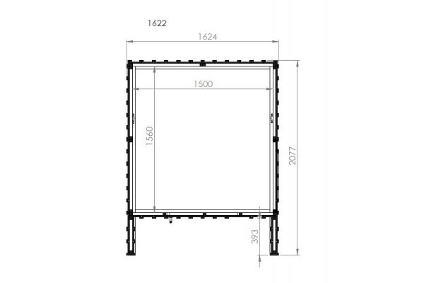 Gartenhaus Swedish Barn ALAS 1, Grundriss 1
