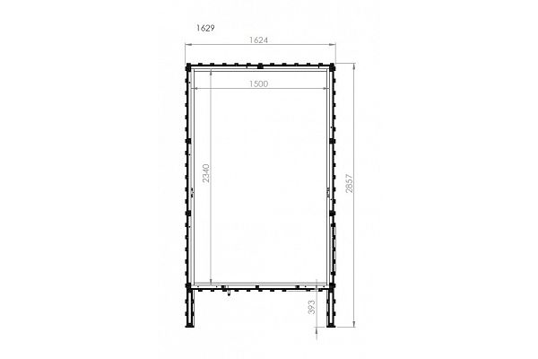 Gartenhaus Swedish Barn ALAS 2, Grundriss 1