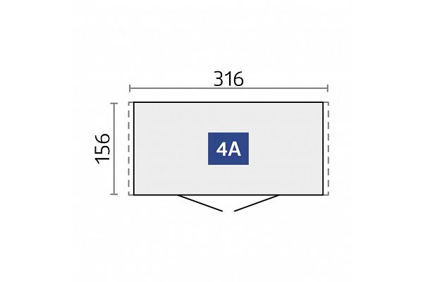 Geräteschuppen Biohort Europa 4A, Grundriss 1