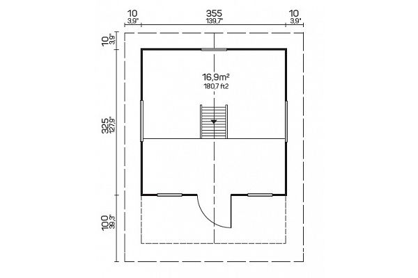 Gartenhaus Altenkirchen 3, Grundriss 1