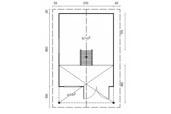 Gartenhaus Altenkirchen 1, Grundriss 1