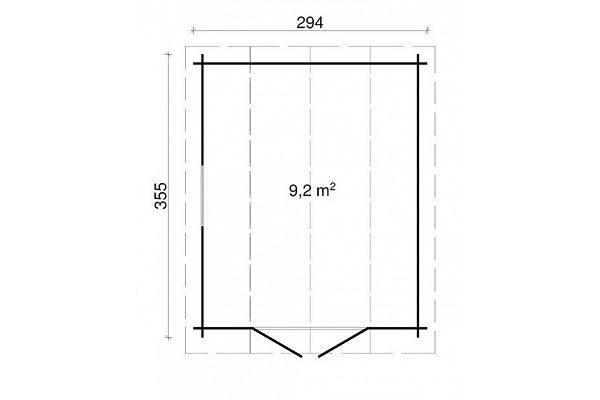 Gartenhaus Hennef 1, Grundriss 1