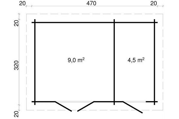 Gartenhaus Concept 2.0, Grundriss 1