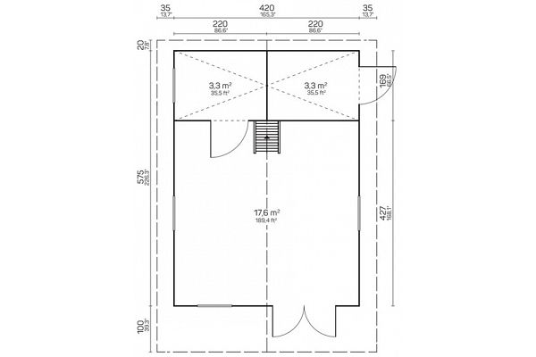 Ferienhaus Österreich, Grundriss 1