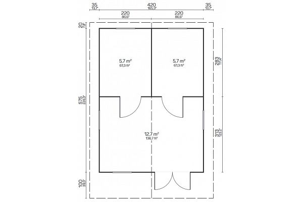 Ferienhaus Comer See, Grundriss 1