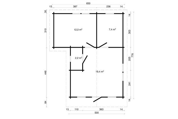 Ferienhaus Hamburg, Grundriss 1