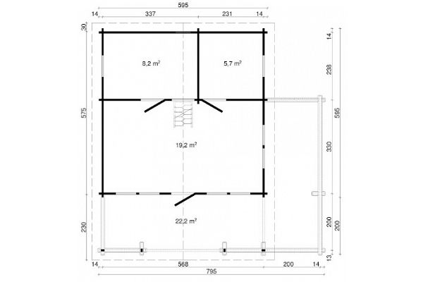 Ferienhaus Nordkap, Grundriss 1