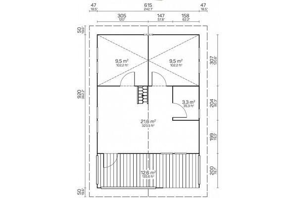Ferienhaus Ringköbing, Grundriss 1