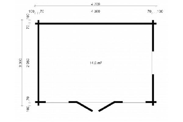 Ferienhaus Den Haag, Grundriss 1