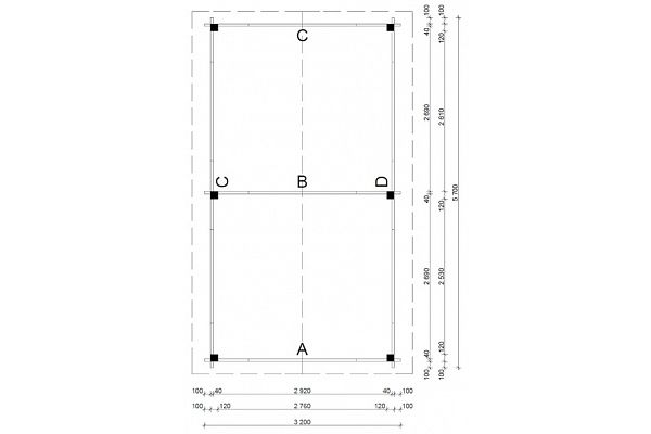 Carport Moritz 2, Grundriss 1