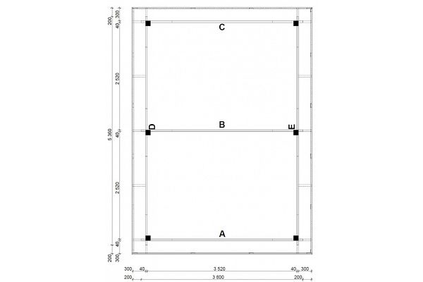 Carport Max 3, Grundriss 1