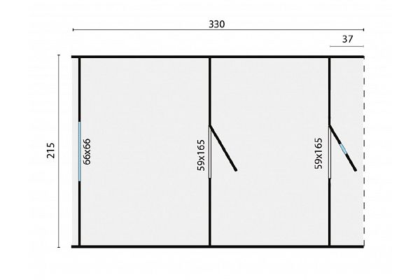 Ferienhaus Camping-Fass, Grundriss 1