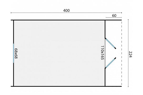 Ferienhaus Camping Pod Gizeh 1, Grundriss 1