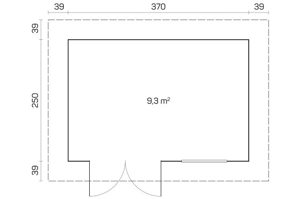 Gartenhaus Concept 3, Grundriss 1