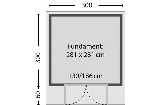 Geräteschuppen Stabilo T, Grundriss 1