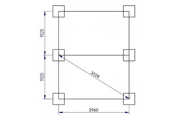 Carport Rügen 1, Grundriss 1