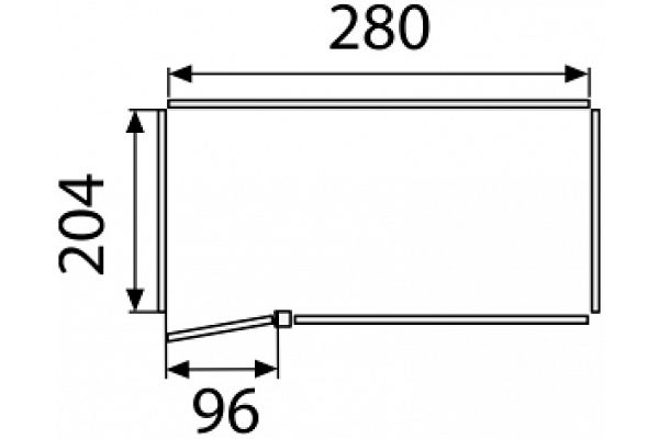 Carport Rügen 2 Geräteraum, Grundriss 1
