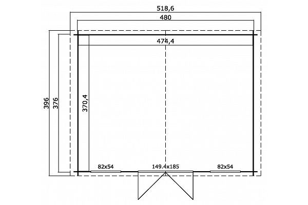 Budget-Line Washington, Grundriss 1