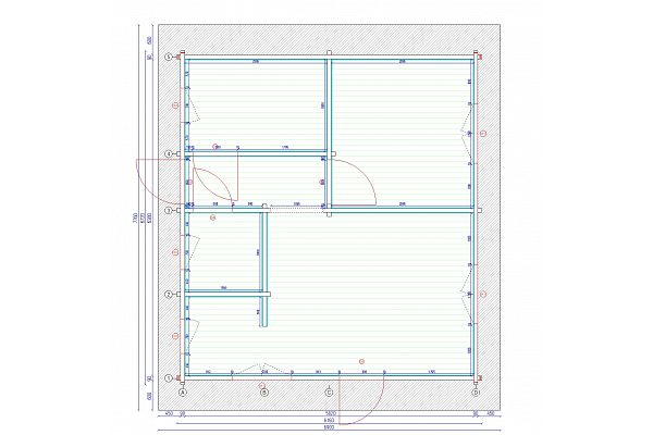 Ferienhaus Berlin-B 1 (90 mm), Grundriss 1