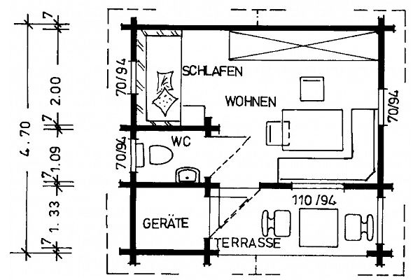 Ferienhaus Allgäu-D, Grundriss 1