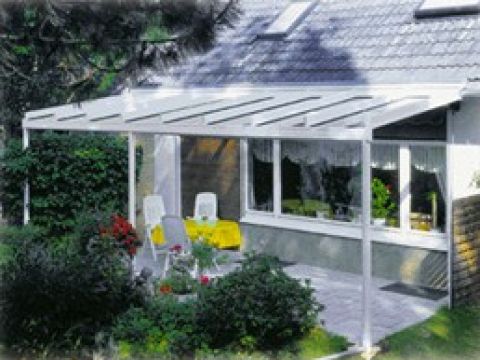 Terrassenüberdachung aus Holz, Terrassendach-Bausatz kaufen